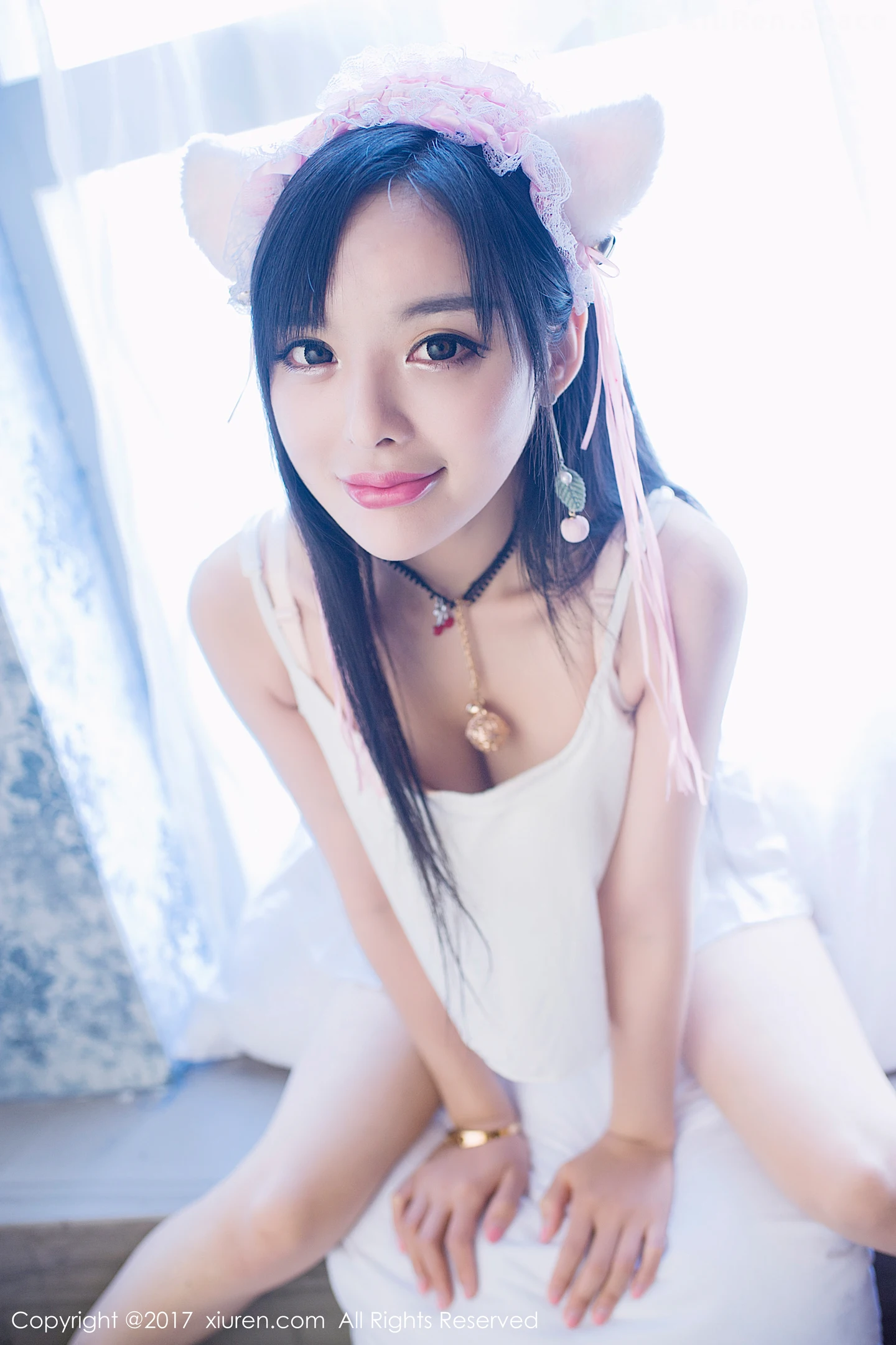 图片[4]-[XiuRen秀人网]VOL.874 嫩模柠檬baby居家白色吊带猫女郎+日系体操服完美诱惑写真47P-秀人网官方网站